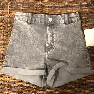 Grey High Waisted Shorts